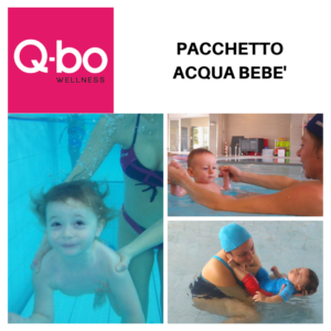 Pacchetto lezioni di acqua bebè presso la piscina del Q-bo Wellness